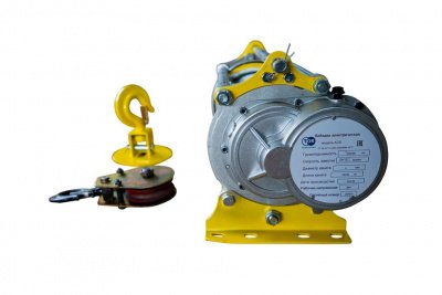 Лебедка TOR CD-300/600-A (KCD-300/600 kg, 380В) с канатом 100 м 24 м/мин (алюминиевый корпус)